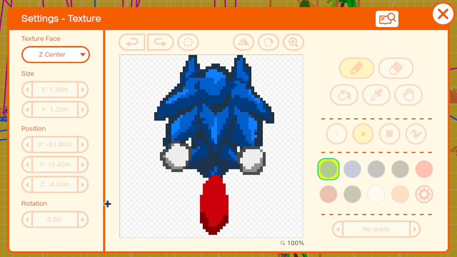 Learn to paint Sonic.  (Screenshot: Nintendo / Kotaku)