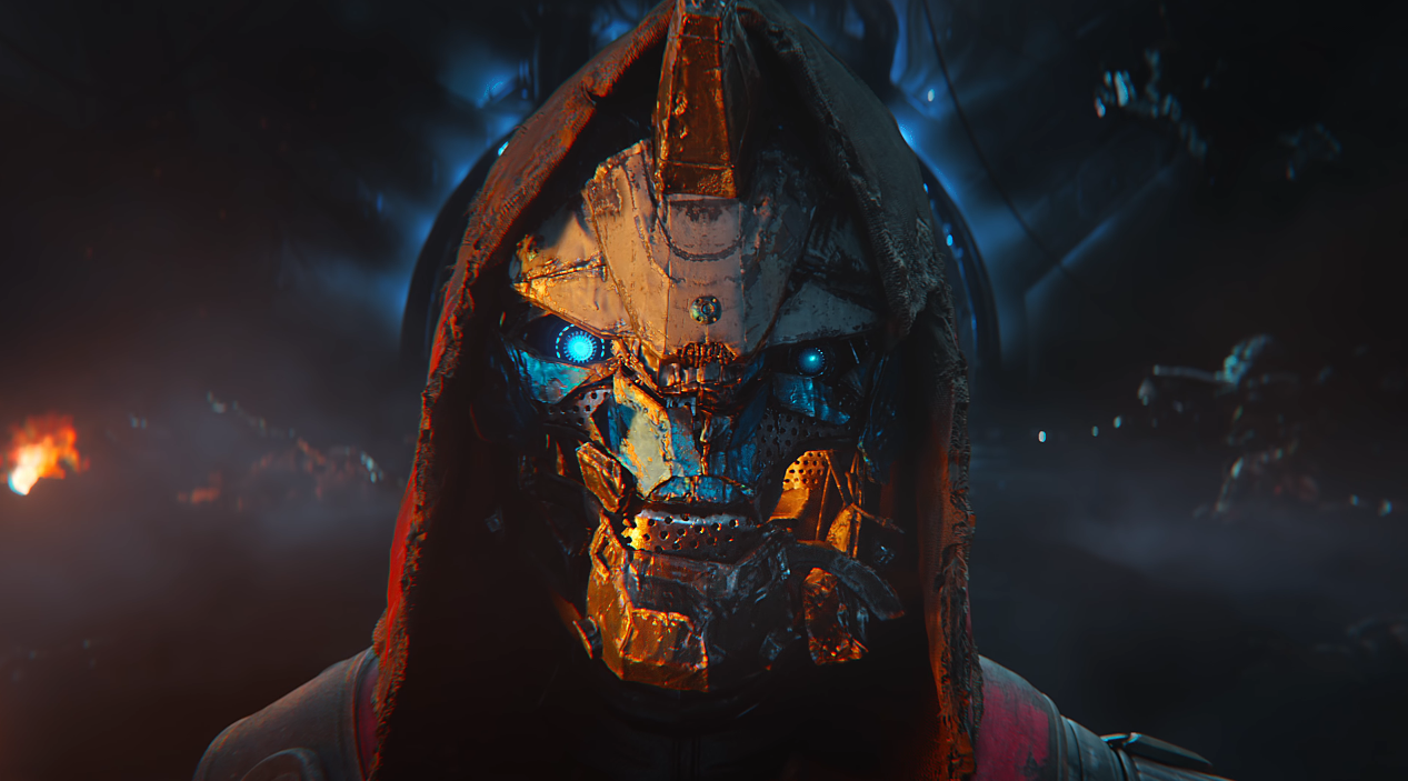 Cayde-6 wants to know who leaked his Spicy Ramen Coupon emblem. (Screenshot: Bungie)