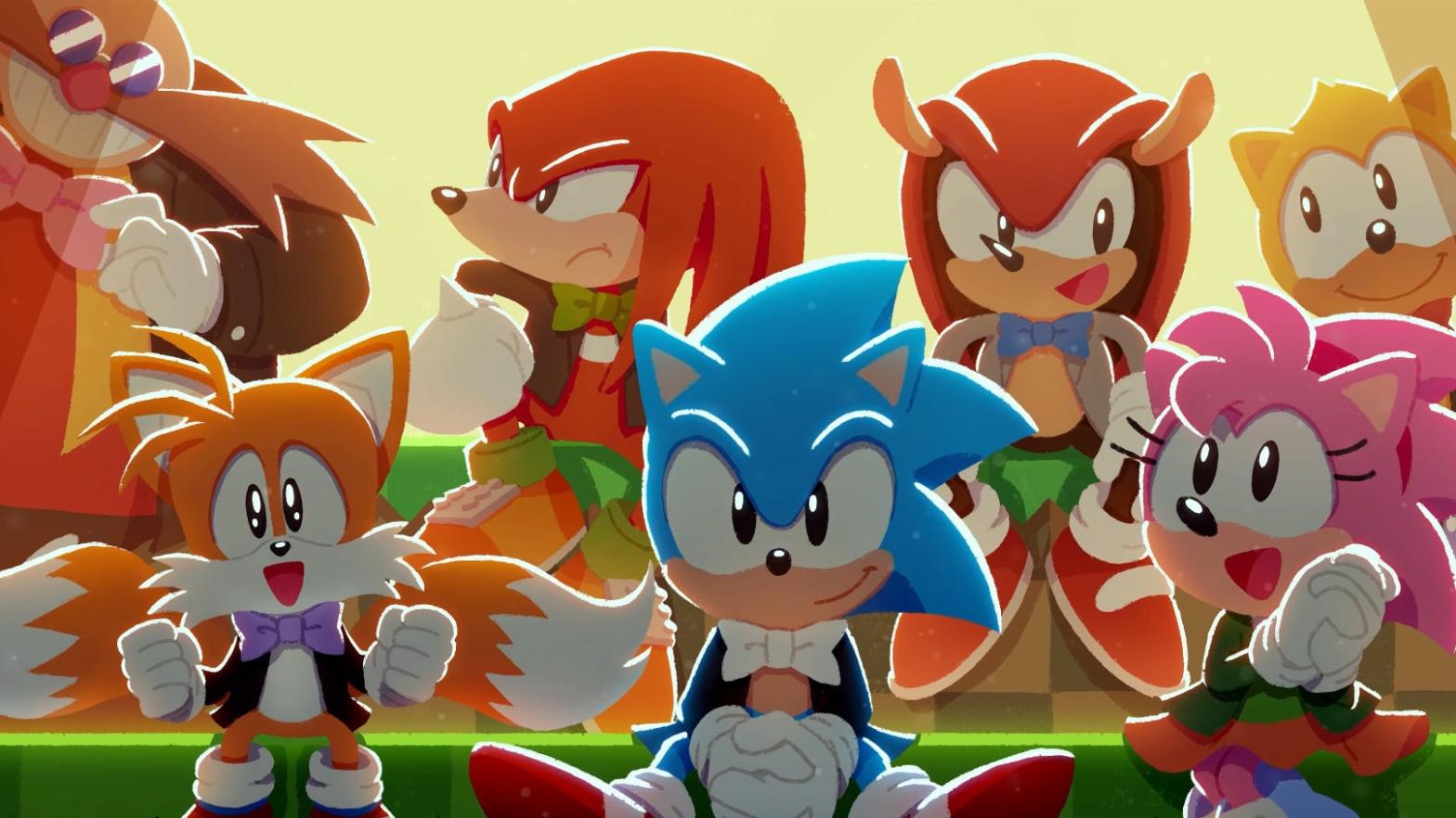 Leaving Shadow out of this picture should be considered a crime. How are you gonna include Ray and Mighty and leave out Shadow?! (Screenshot: Sega / Kotaku)