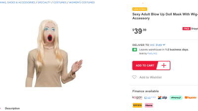 You Can Buy A Sex Doll Mask On Kogan, If You Want To Look Permanently Surprised And Horny