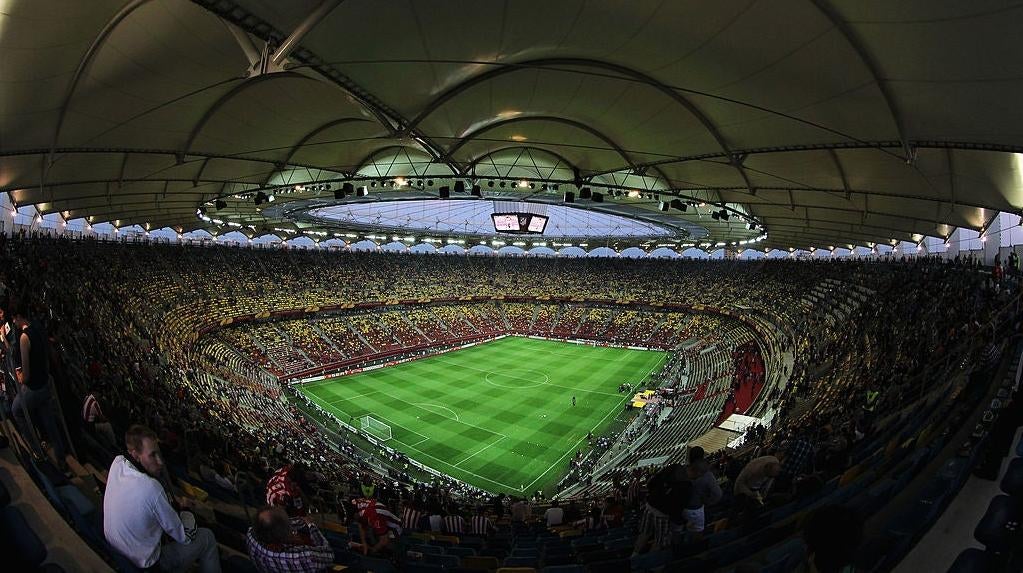 Bucharest's Arena Națională during a pre-Covid football match (Photo: Scott Heavey, Getty Images)