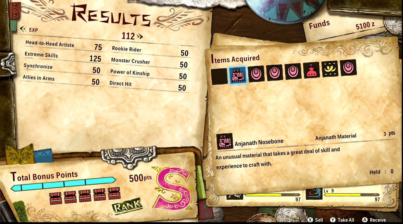 I have achieved the greatest of all ranks, simply by choosing menu options.  (Screenshot: Capcom / Nintendo)