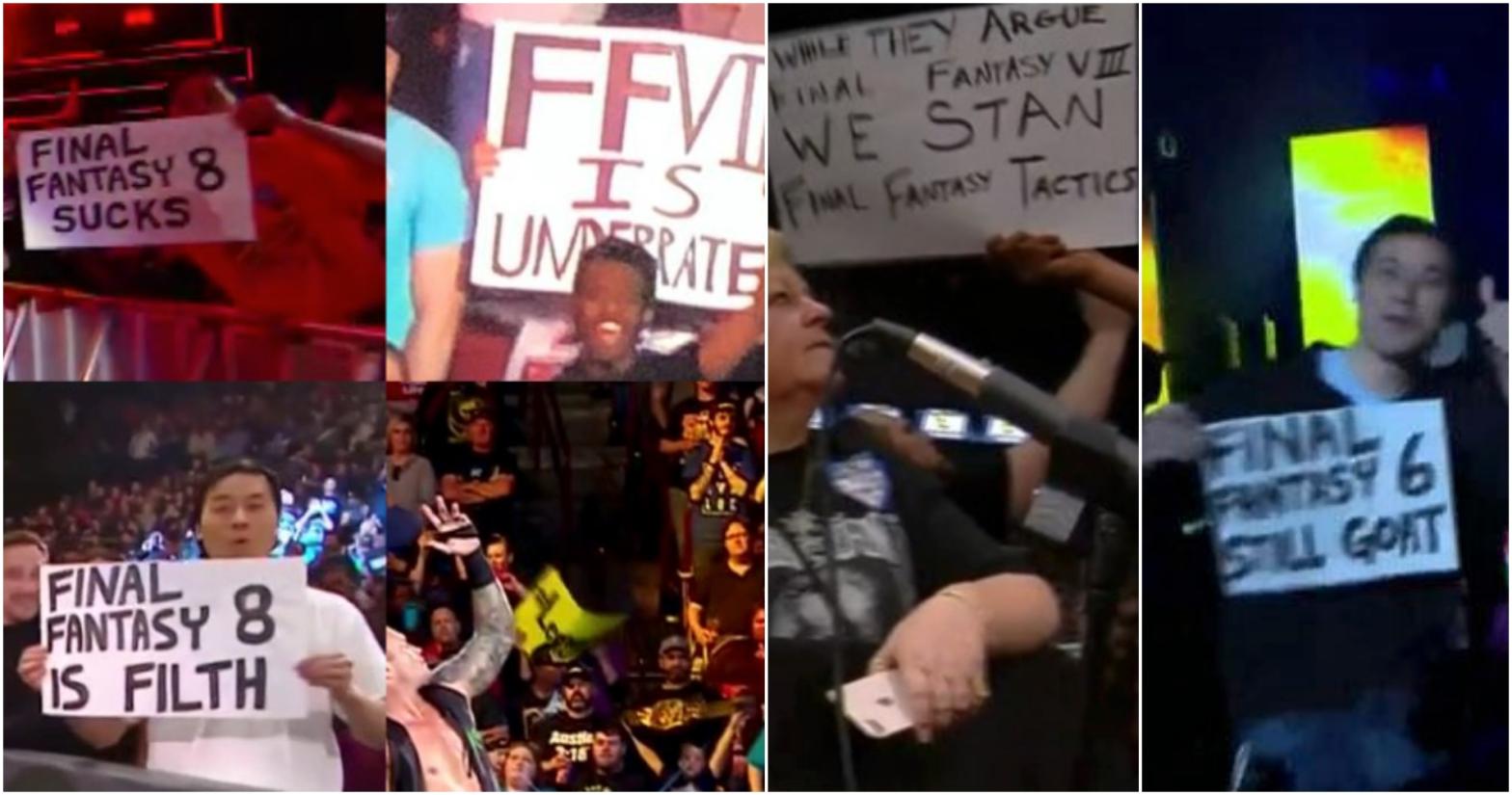 final fantasy fans wrestling posters wwe signs