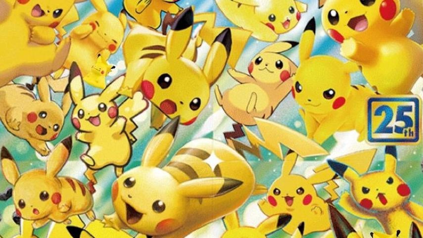 Some of the various Pikachus featured in the upcoming Celebrations set. (Image: The Pokémon Company)