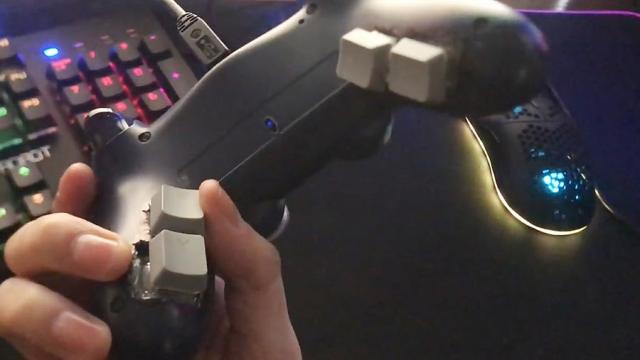 PC Gamer Mods PS4 Controller With Keyboard Switches