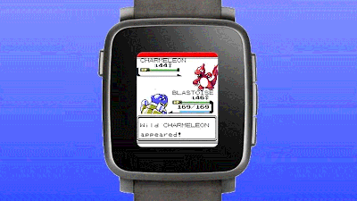 Someone Made A Playable Clone Of Pokémon For The Pebble Smartwatch