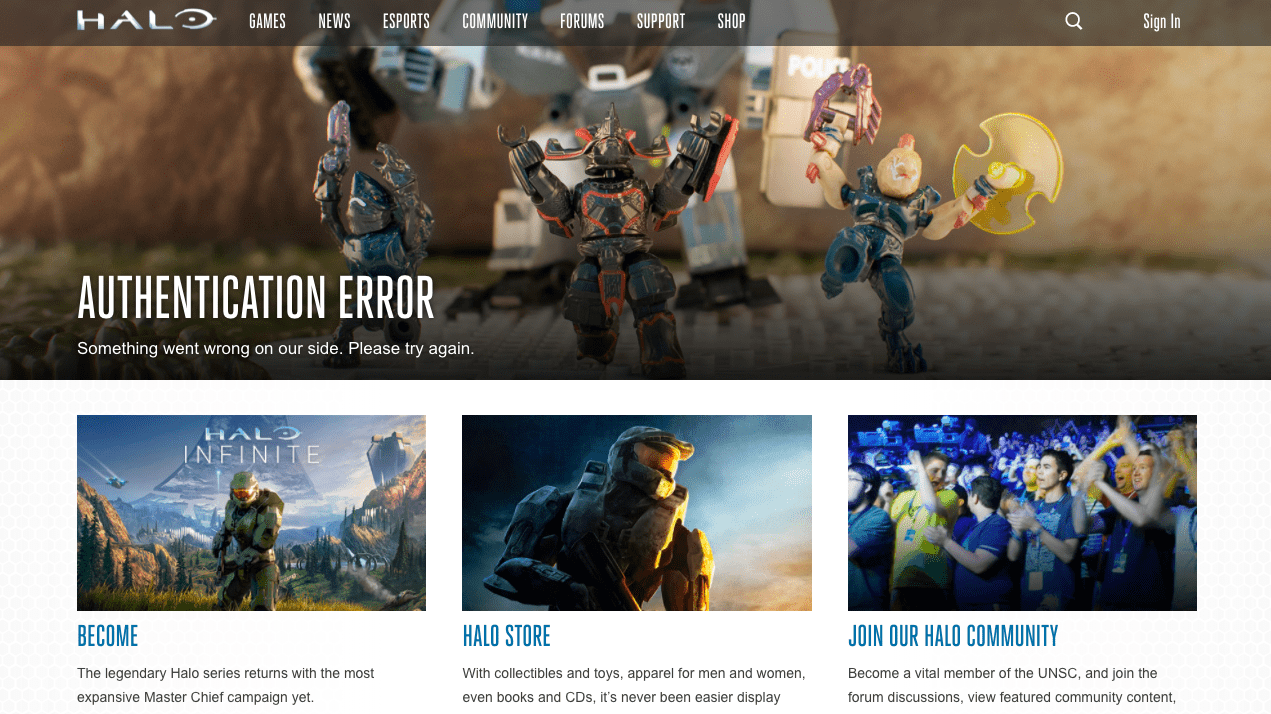 This was a common sight for many who were able to get into Waypoint. (Screenshot: 343 Industries / Kotaku)