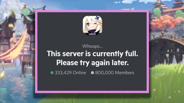 Genshin Impact’s Official Discord Hit Its Max User Capacity Forcing Devs To Create A Second Server