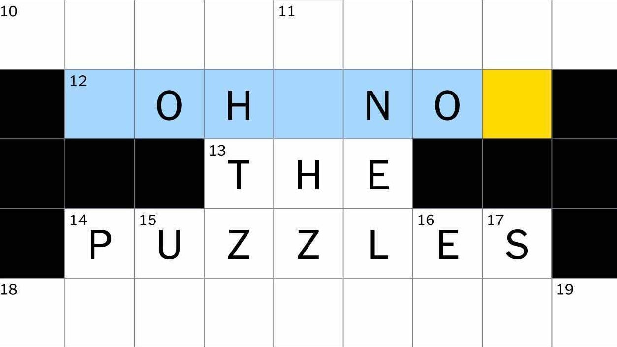 This is not at all how crossword puzzles work.  (Screenshot: NYT / Kotaku)