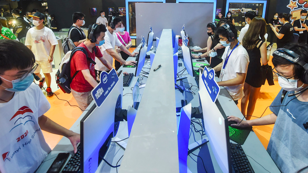 Attendees at the 2020 ChinaJoy gaming expo in Shanghai.  (Photo: STR/AFP, Getty Images)