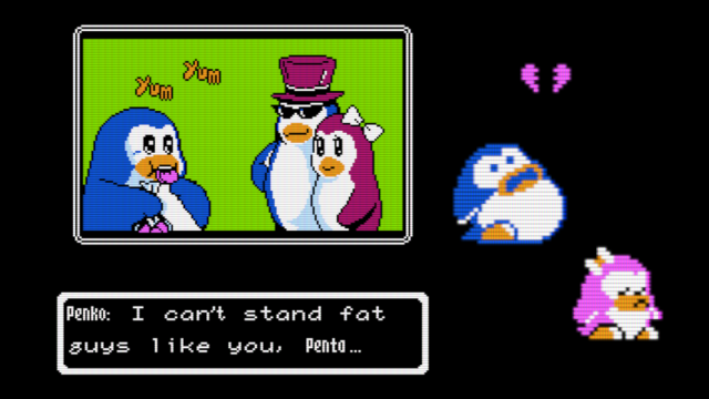 That Time Konami Made A Game About Fat-Shaming A Penguin