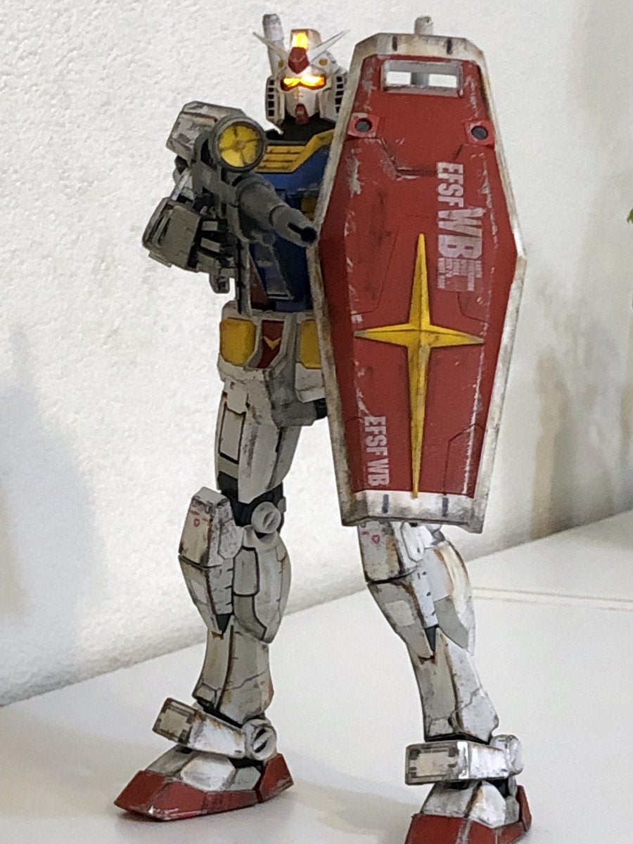 The paint job is one of the hardest parts of finishing a Gundam model.  (Image: Tokyoboy070I/Twitter)