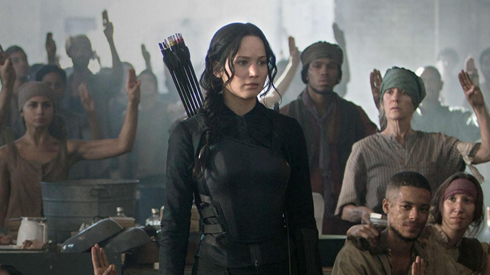 Jennifer Lawrence in The Hunger Games: Mockingjay (Image: Lionsgate)