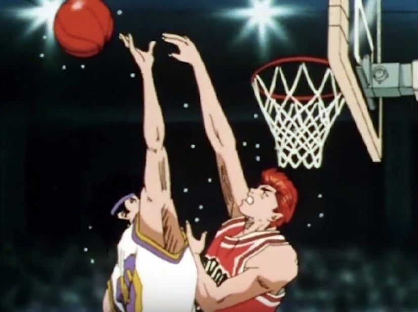 The manga and anime referenced teams including the Chicago Bulls.  (Screenshot: ©TAKEHIKO INOUE/I.T. PLANNING, TOEI ANIMATION/Crunchyroll)
