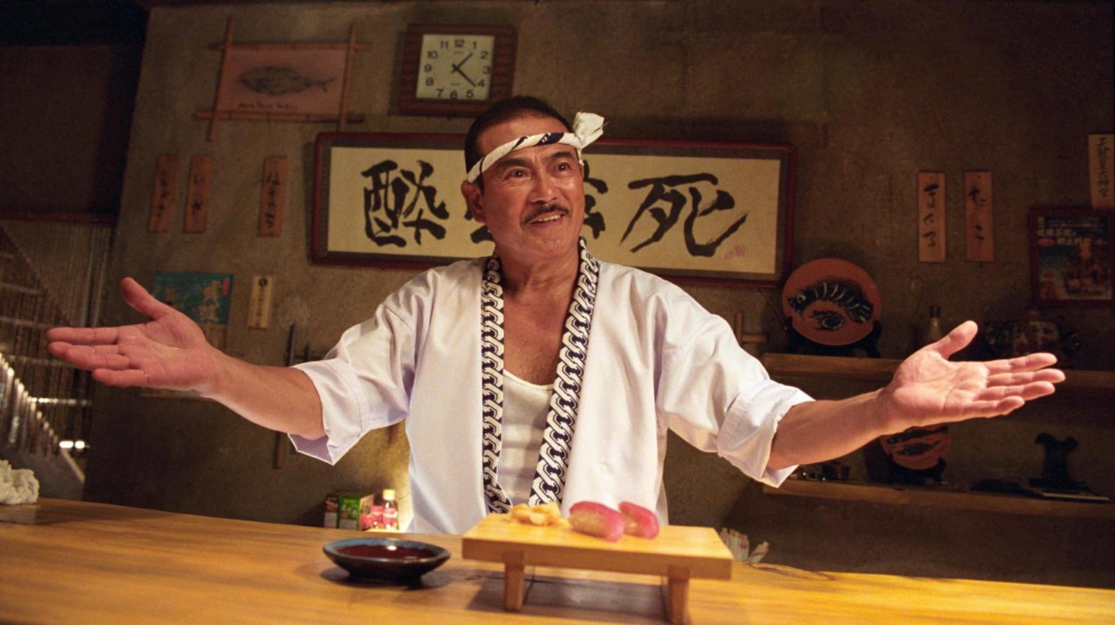 Sonny Chiba as sword-maker Hattori Honzo in Kill Bill Vol. 1. (Image: Miramax)