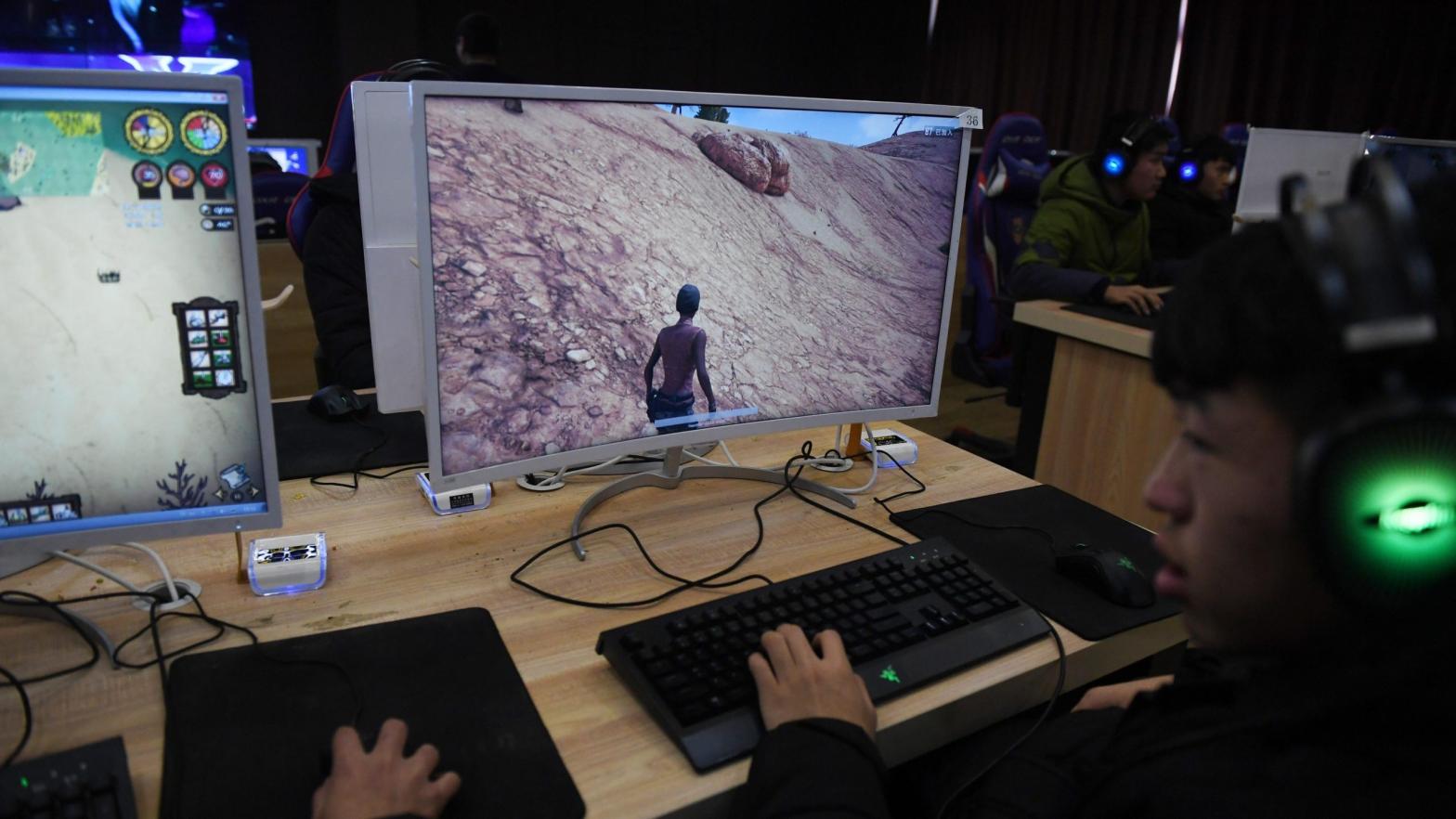Students playing video games as part of an eSports class at Lanxiang technical school in Jinan, Shangong province, in January 2018. (Photo: Greg Baker / AFP, Getty Images)