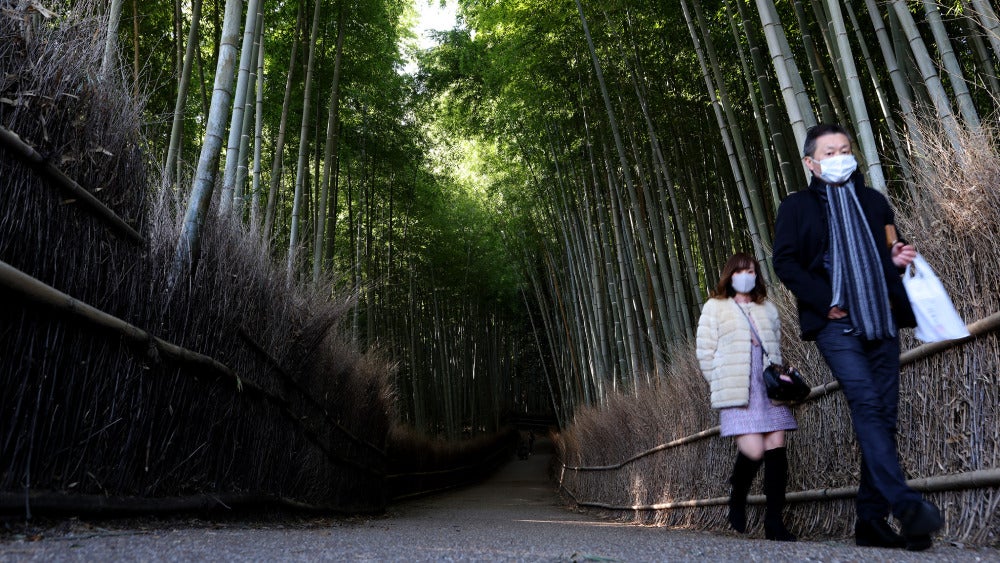 Arashiyama is typically packed with visitors.  (Photo: Buddhika Weerasinghe/Getty Images, Getty Images)