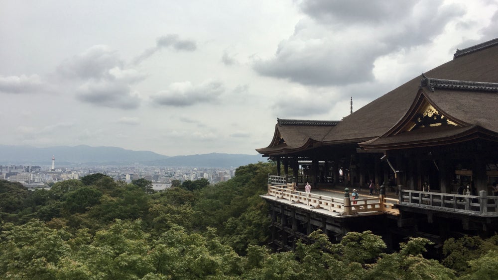 Kiyomizu-dera on a Saturday in June 2021 was not a crowded spot.  (Photo: Brian Ashcraft)