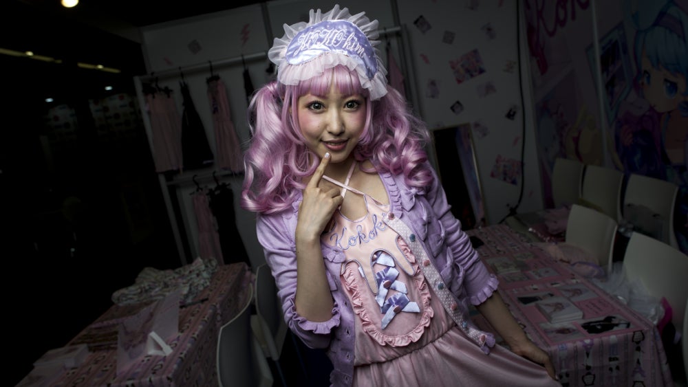 Kimura U from Japan participated in the Tokyo Crazy Kawaii Paris Fair. (Photo: FRED DUFOUR/AFP, Getty Images)
