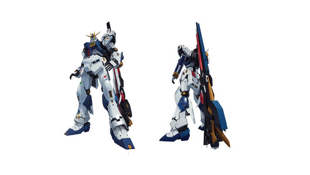 Have a look at the RX-93ff Nu Gundam's new weaponry. No doubt, Bandai will also release kits of this new Nu iteration.  (Image: Sunrise/Mitsui Fudosan)