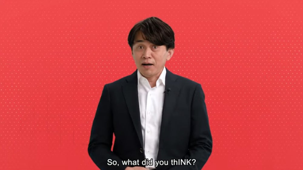 Subtitled dad jokes are good, too.  (Screenshot: Nintendo UK)