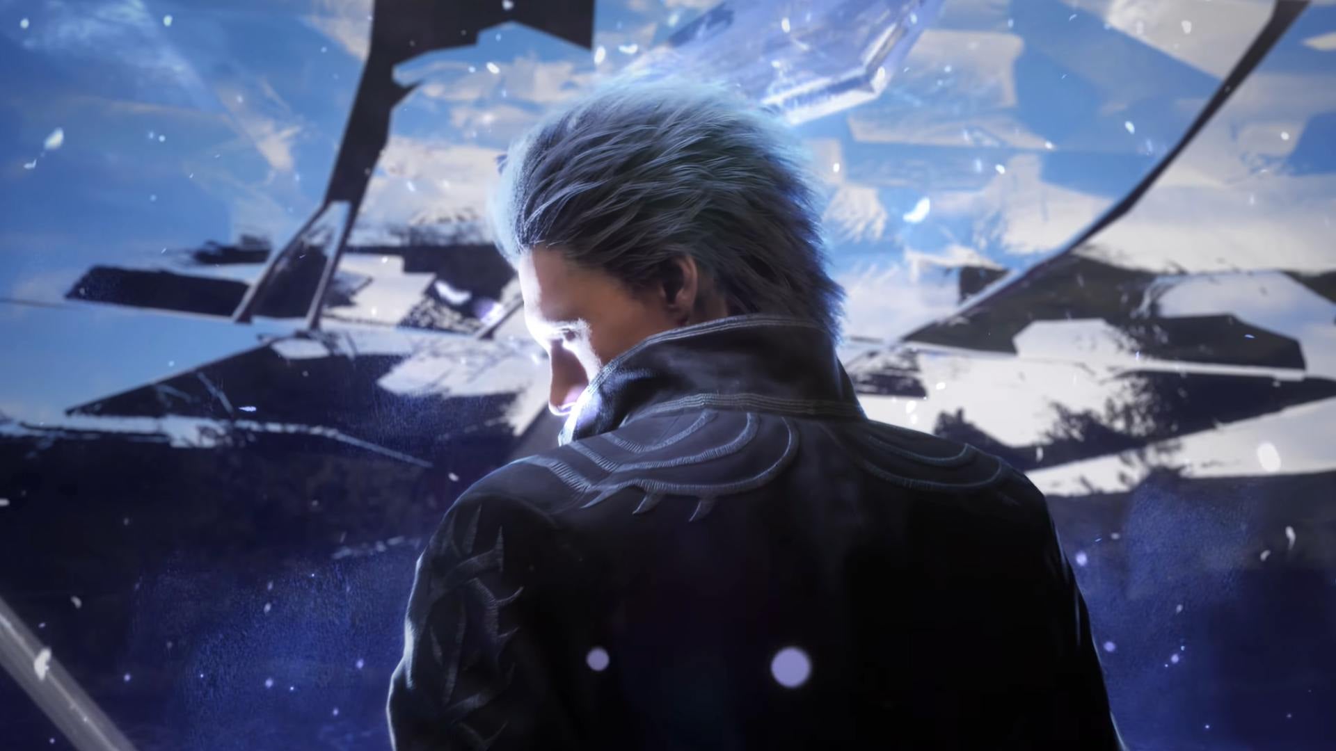 Yes, I thought Vergil, the alpha and the omega himself, was gonna guest appear in Bayonetta 3.  (Screenshot: Capcom / Kotaku)