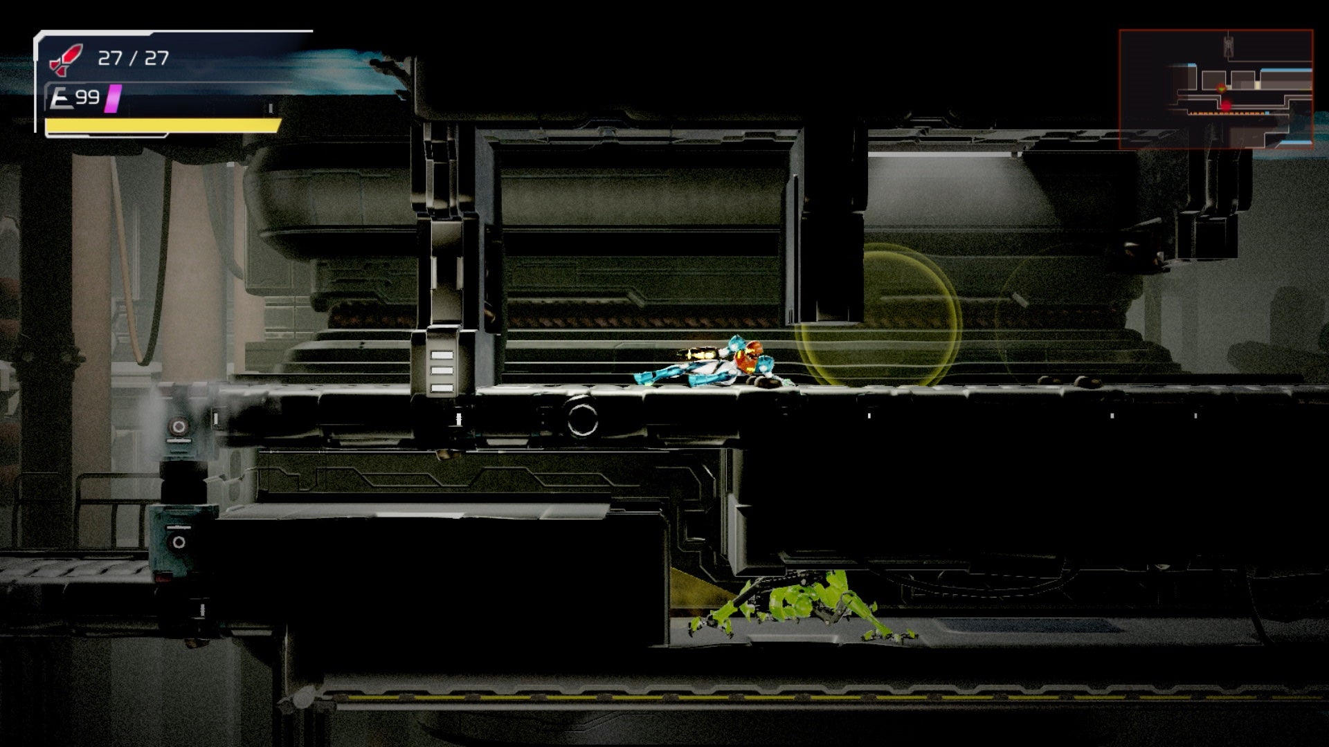 It's about time, Samus! Mega Man has been doing this for ages! (Screenshot: Nintendo)