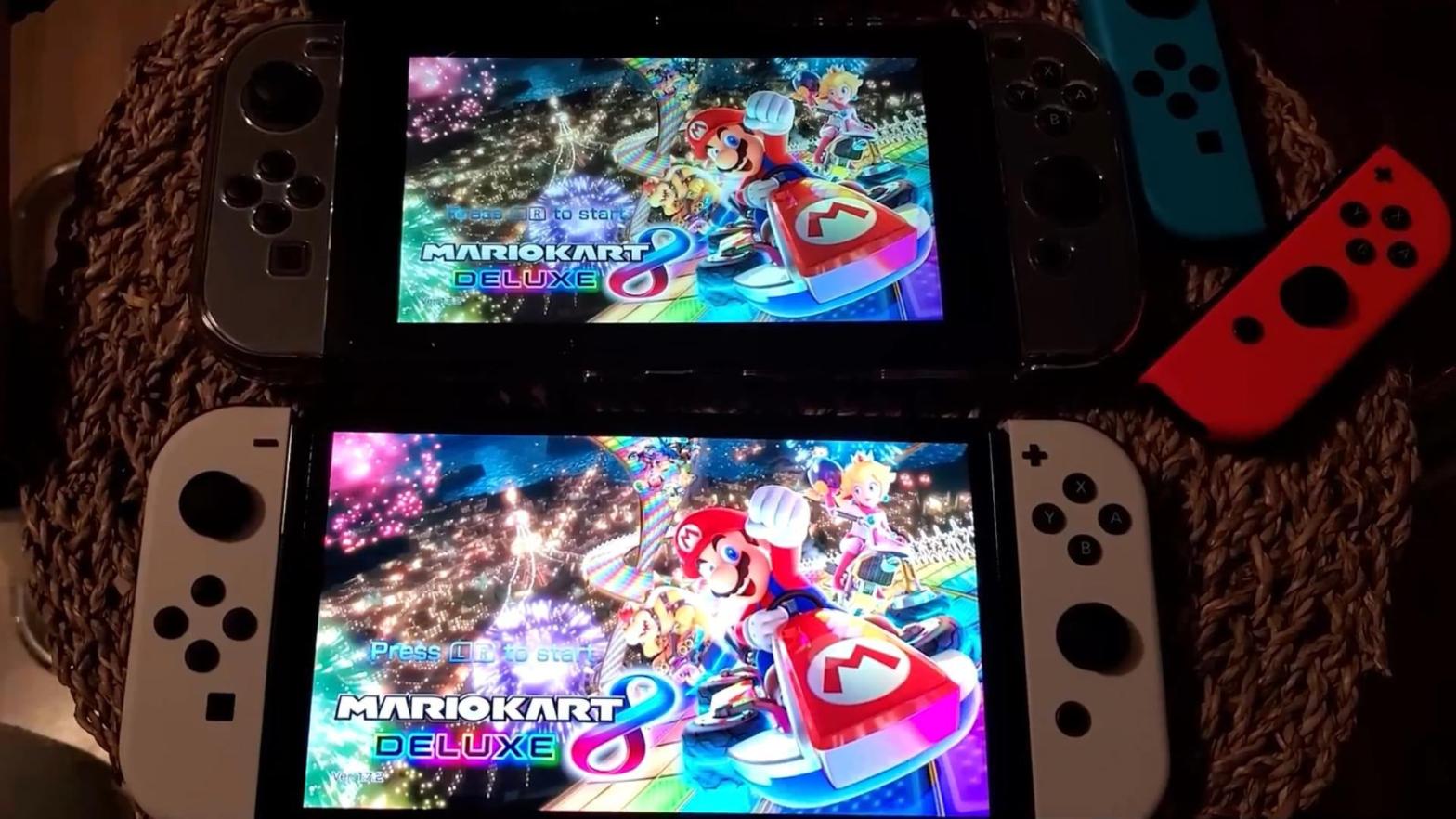 The Switch OLED's screen sure is more vibrant than the standard Switch's. (Screenshot: Nintendo Prime / Kotaku)