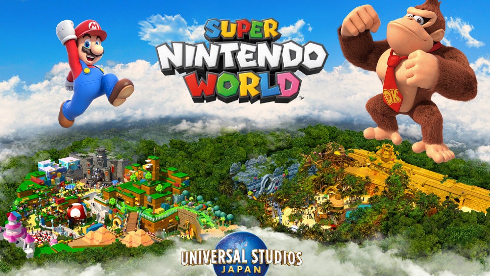 The area surrounding Universal Studios Japan looks nothing like this.  (Image: USJ/Nintendo)