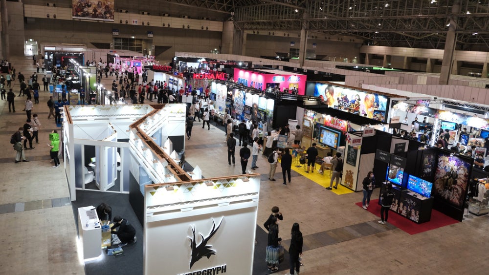 The TGS 2021 Online show floor is quite small.  (Photo: ヤマダユウス型 | Gizmodo Japan)