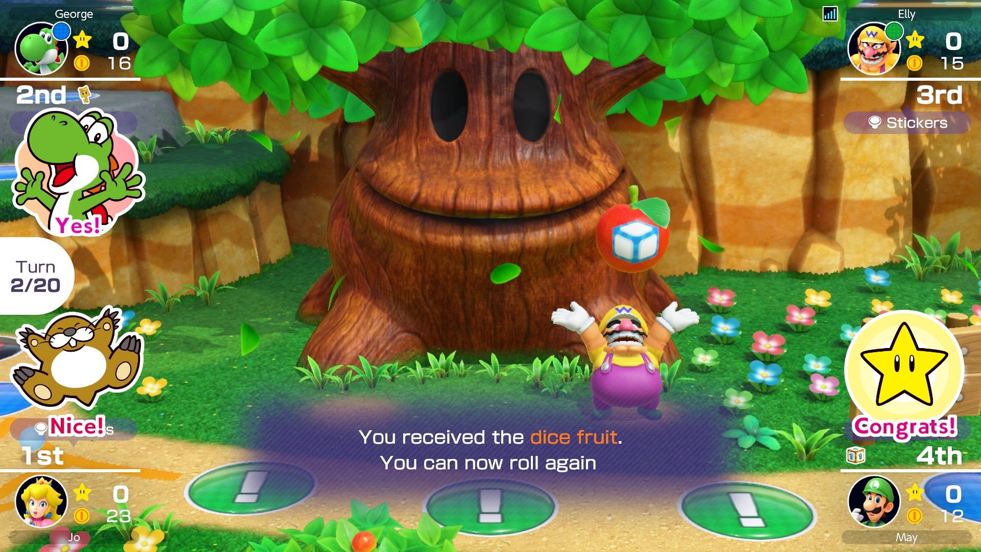 I do not feel great about how Nintendo shoved Super Mario Party out into the wild missing features and then abandoned it shortly after only to dump a new one on us three years later, but such is the Mario Party way and this time they brought back Peach's Birthday Cake and Yoshi's Tropical Island so here we are.  (Screenshot: Nintendo)