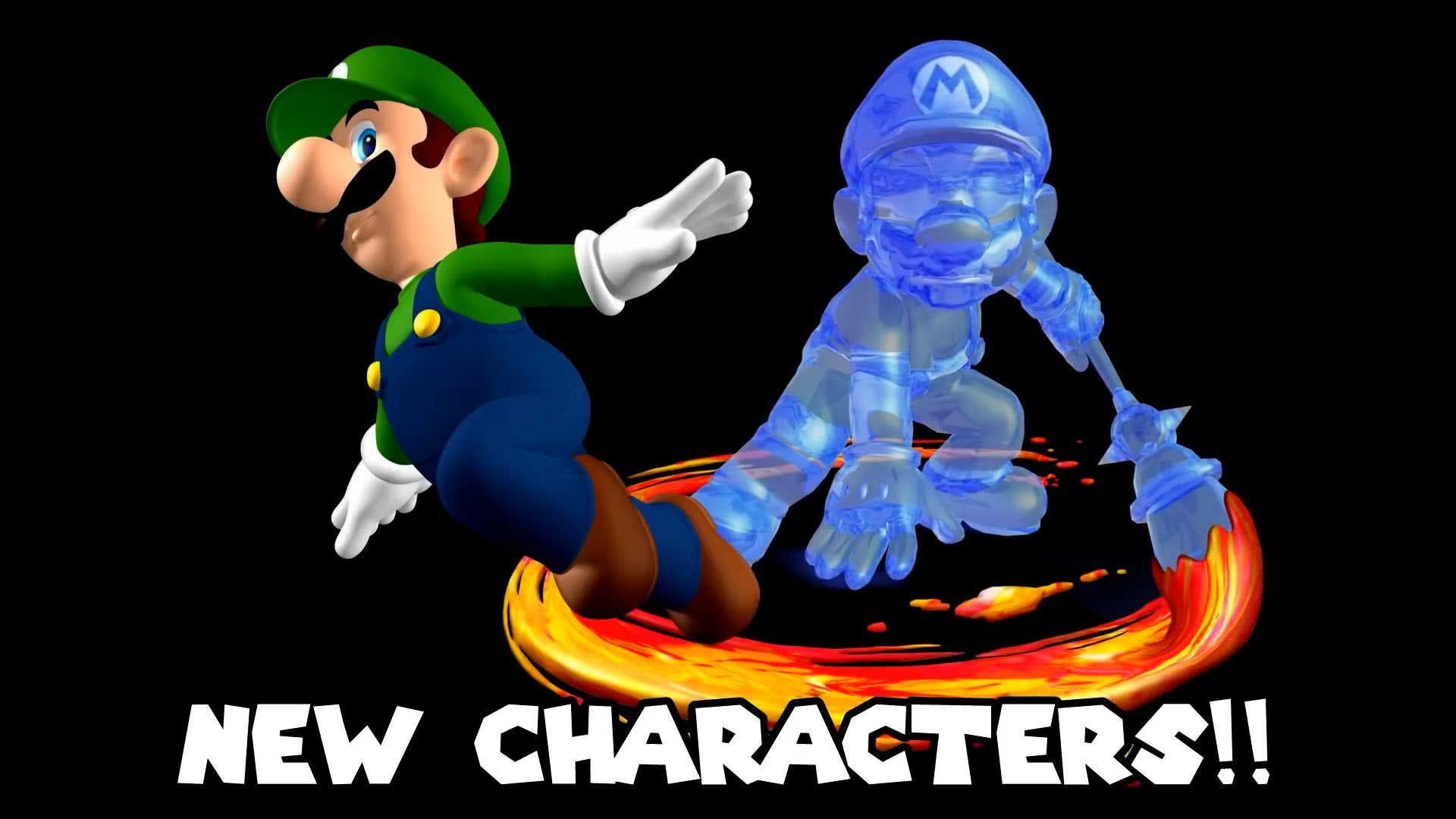 Luigi and Shadow Mario join the battle!  (Screenshot: Nintendo / Super Mario Eclipse)