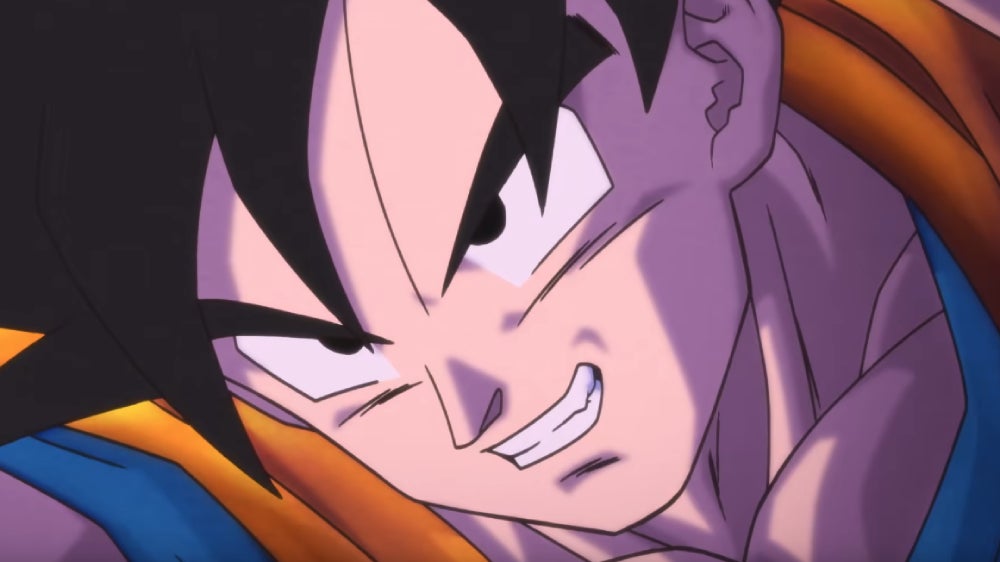 Up close with Goku and his face.  (Screenshot: BIRD STUDIO/SHUEISHA, TOEI ANIMATION/YouTube)