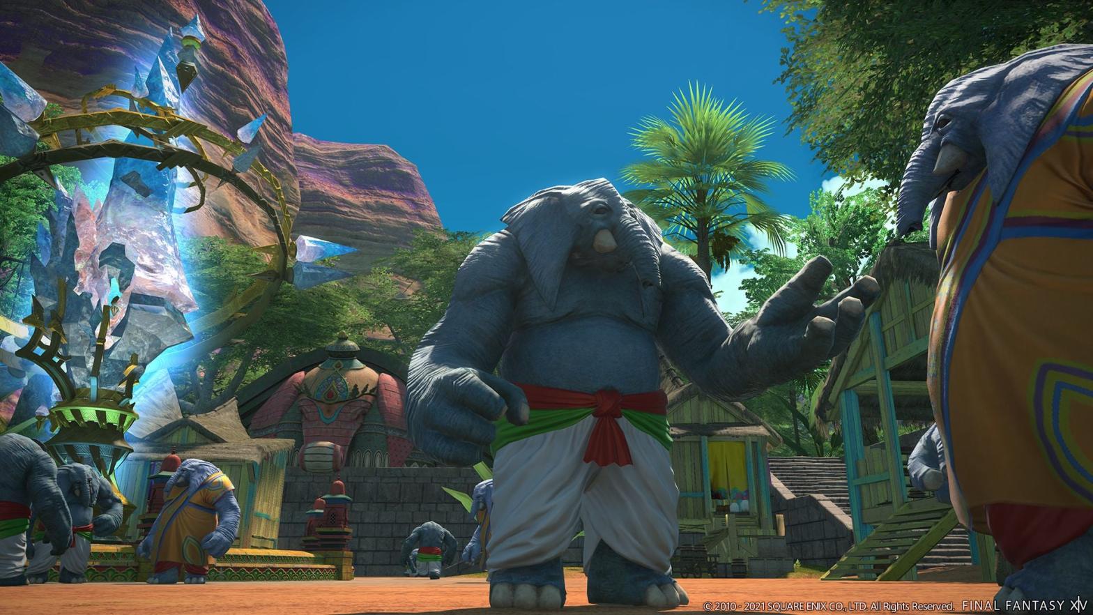 These elephant guys have immaculate vibes. (Screenshot: Square Enix)