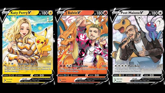 Pokémon Cards Of Katy Perry, Post Malone, And J Balvin Are Too Good To Be Real