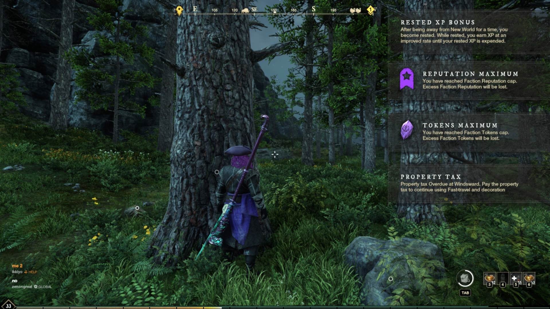 I'd Blair Witch in a forest if I had to pay property tax in a video game too.  (Screenshot: Kotaku / Amazon Games)