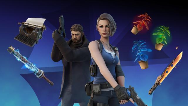 Resident Evil’s Chris and Jill Join Fortnite, No Sandwiches or Boulders Included