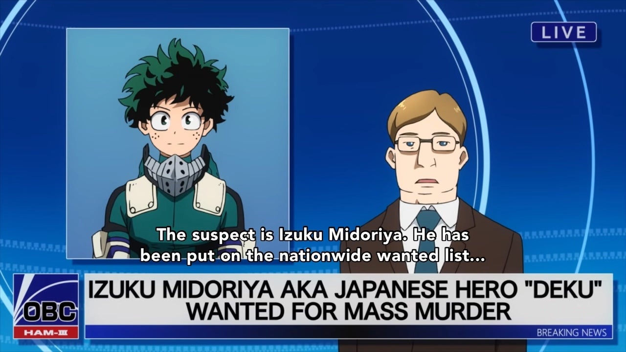 Free my boy Midoriya! (Screenshot: Toho / Funimation / Kotaku)