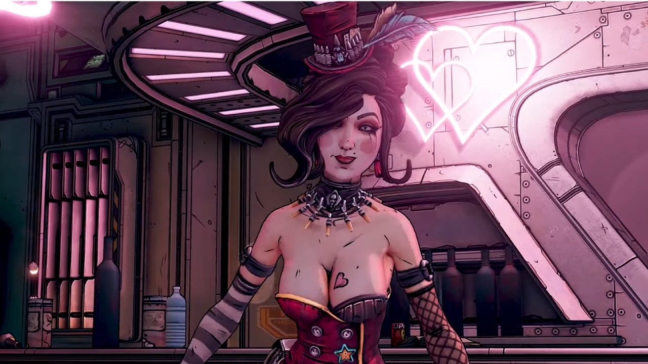 Moxxi's top shelf fashion had a chokehold on the cosplay community.  (Screenshot: Gearbox / Kotaku)