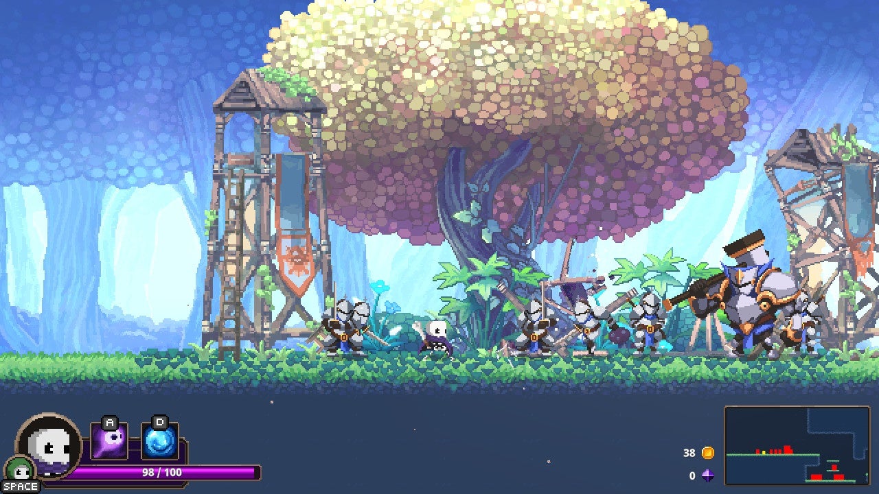 You think you got my smol skeleton surrounded? Think again! (Screenshot: SouthPAW Games)