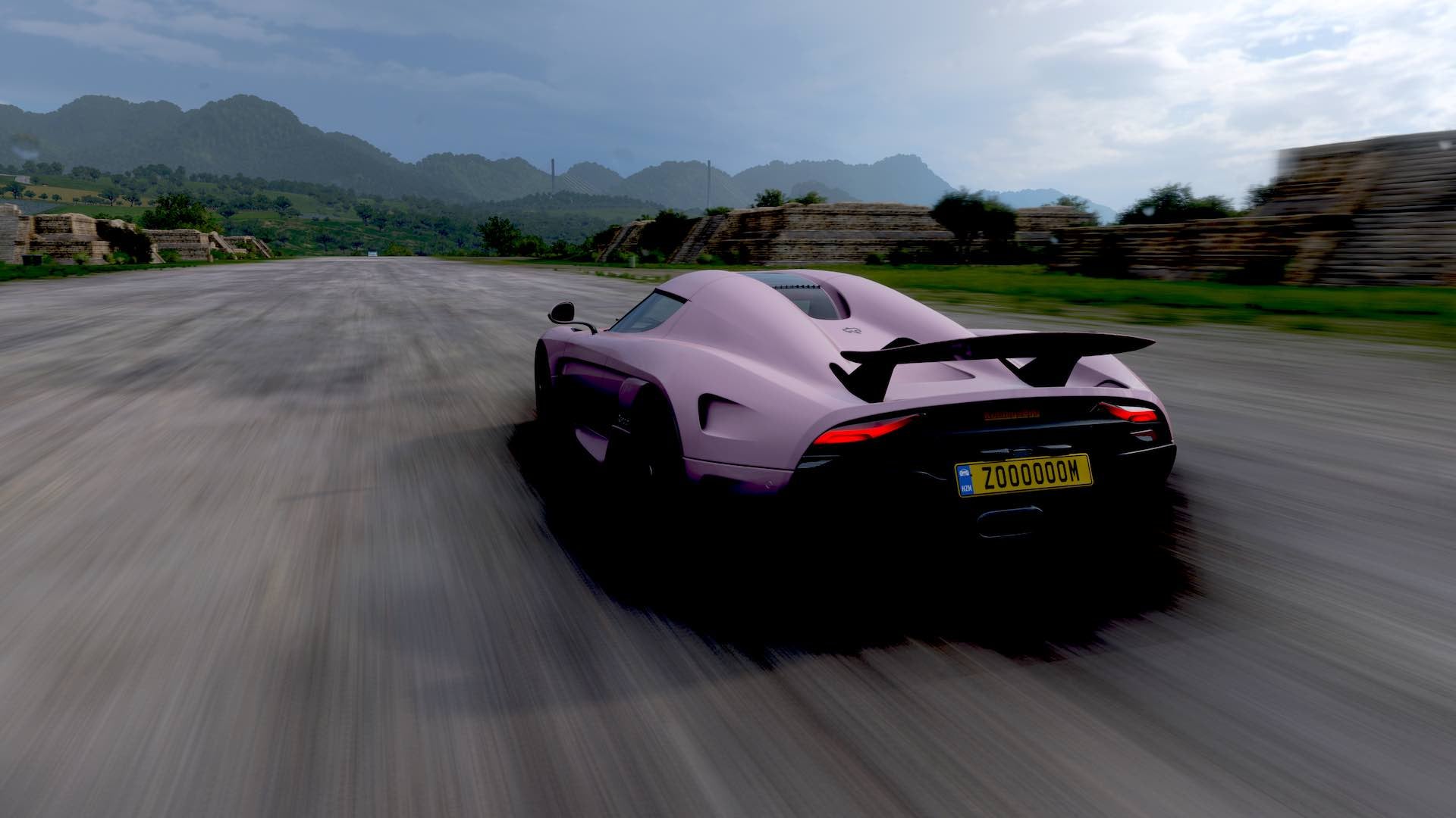 Only drawback of these hyper cars: They look like silly putty. (Screenshot: Microsoft / Kotaku)