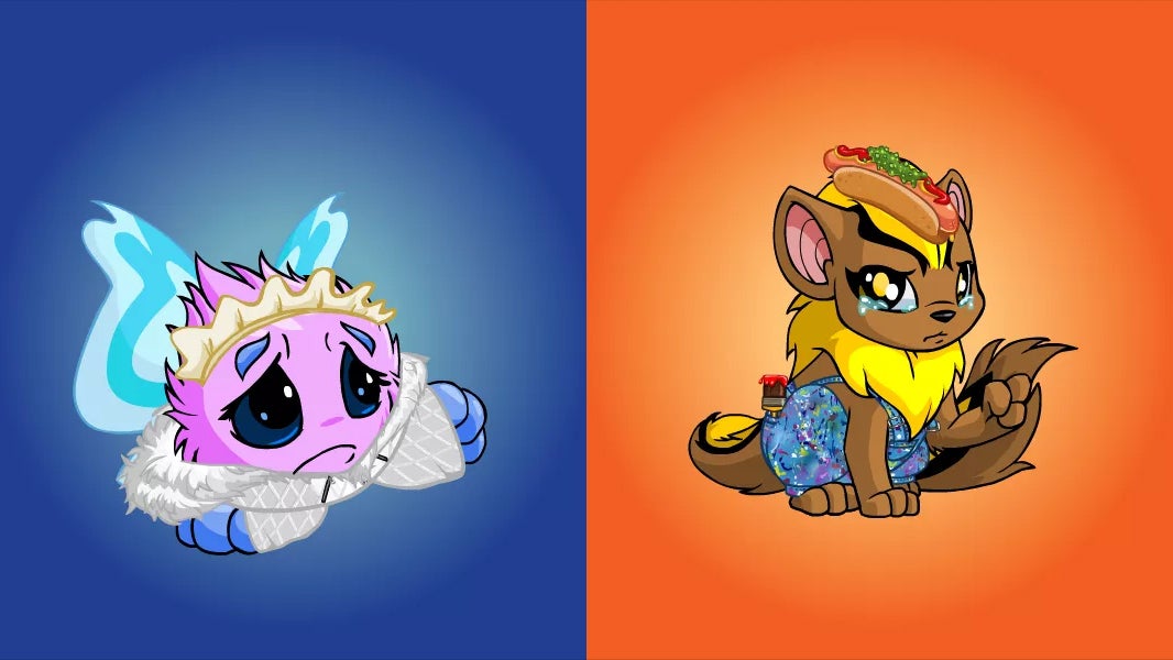 Aww, they're crying for the planet and their dead NFT friends.  (Image: Solanart / Neopets Metaverse)