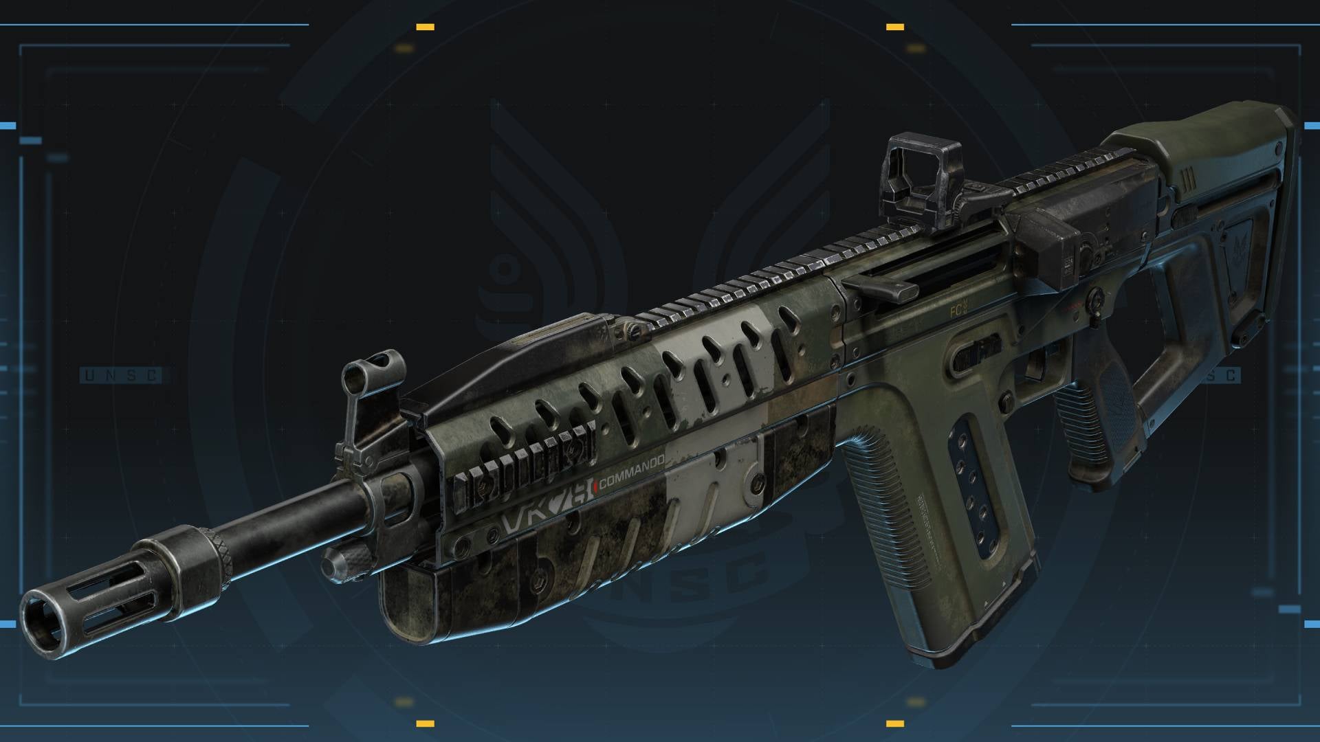 It looks like Halo 4's DMR, but the commando is fully automatic. (Image: 343 Industries)