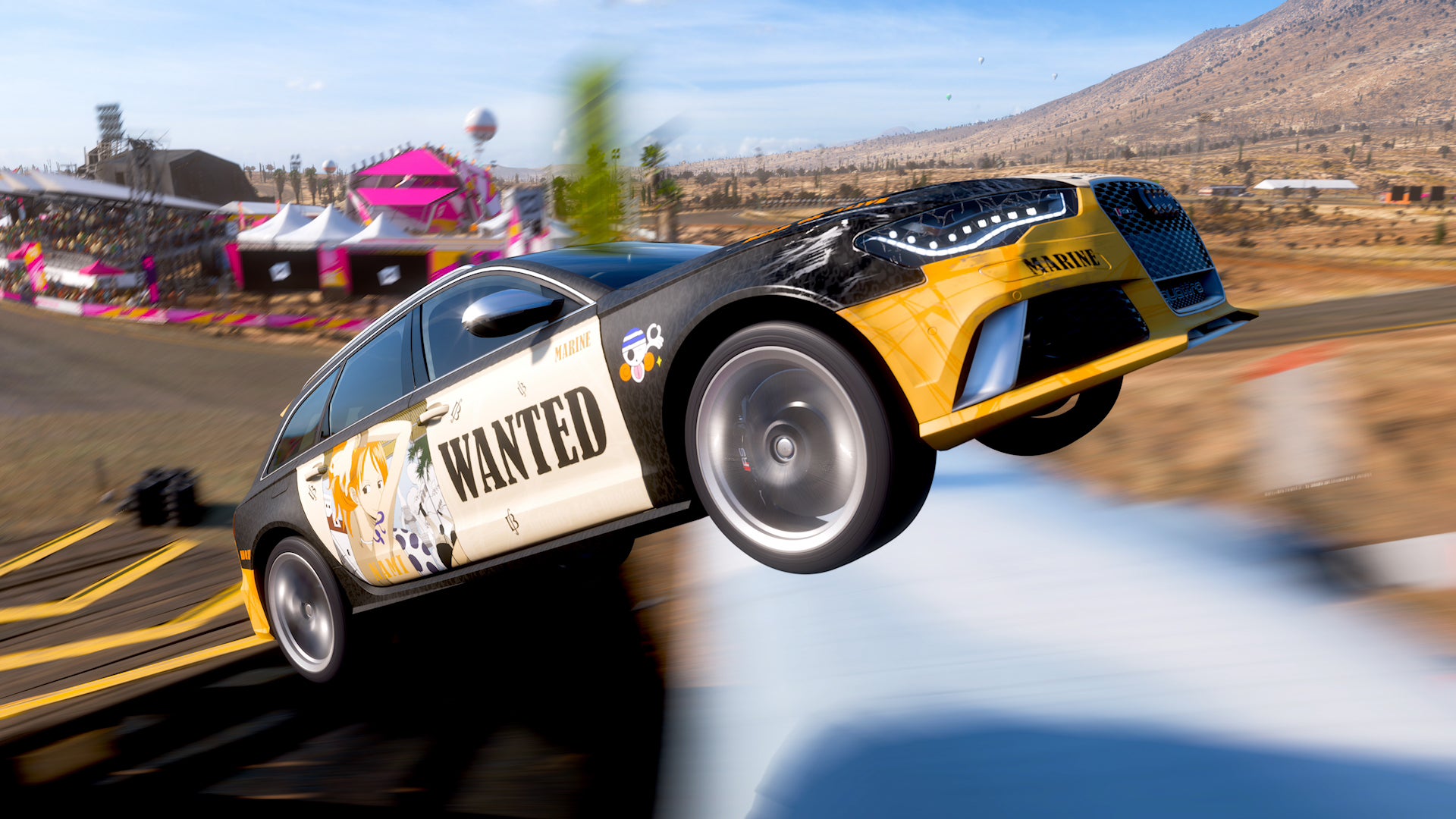 Hopefully the car comes out of this jump in one piece.  (Screenshot: Microsoft / Kotaku)