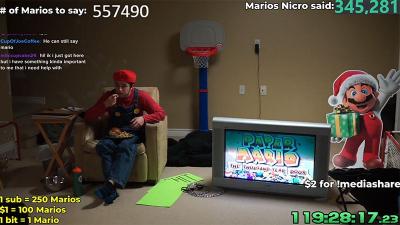 Streamer Has Said ‘Mario’ 345,000 Times Over The Last Few Days