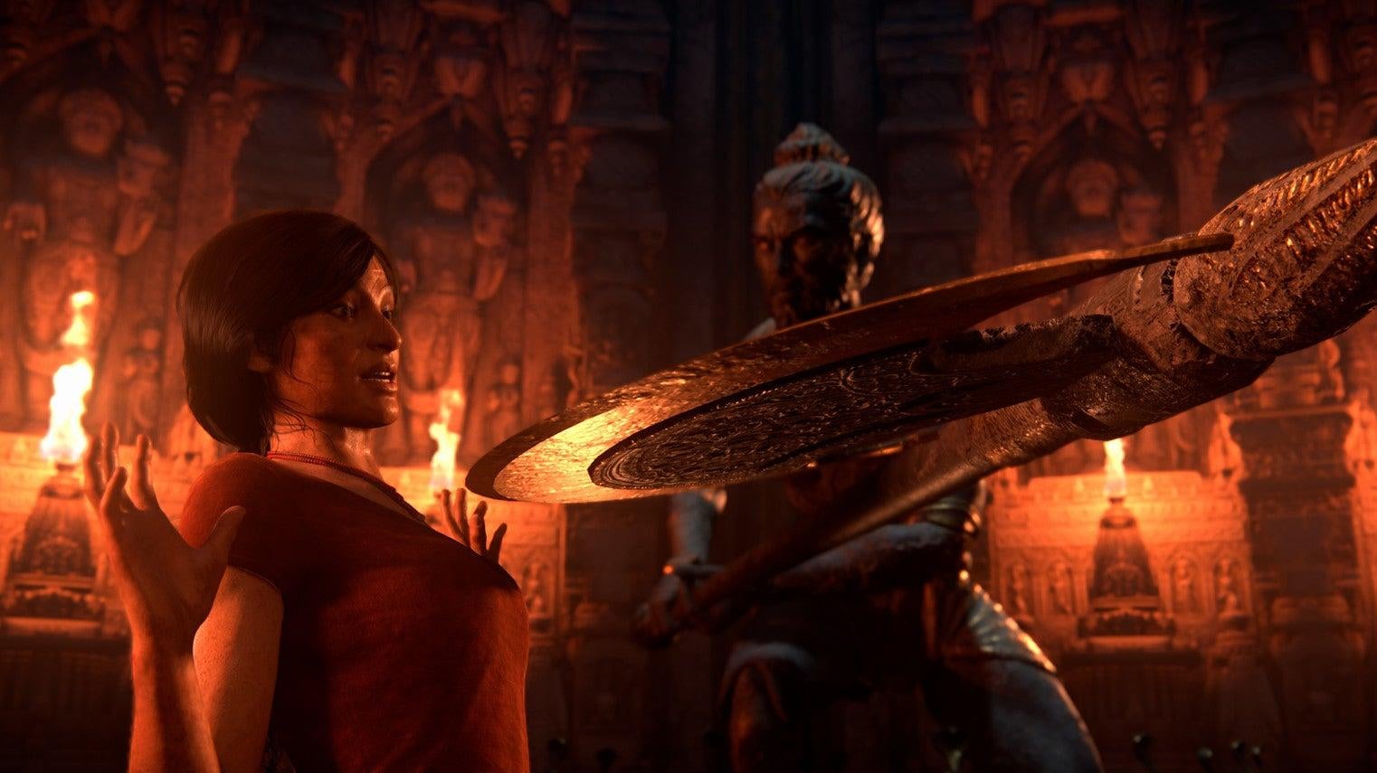 Uncharted: The Lost Legacy on PS5. (Screenshot: Sony)