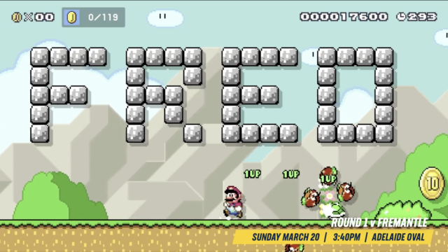 AFL Club Adelaide Crows Used Super Mario Maker 2 To Announce Its 2022 Fixture