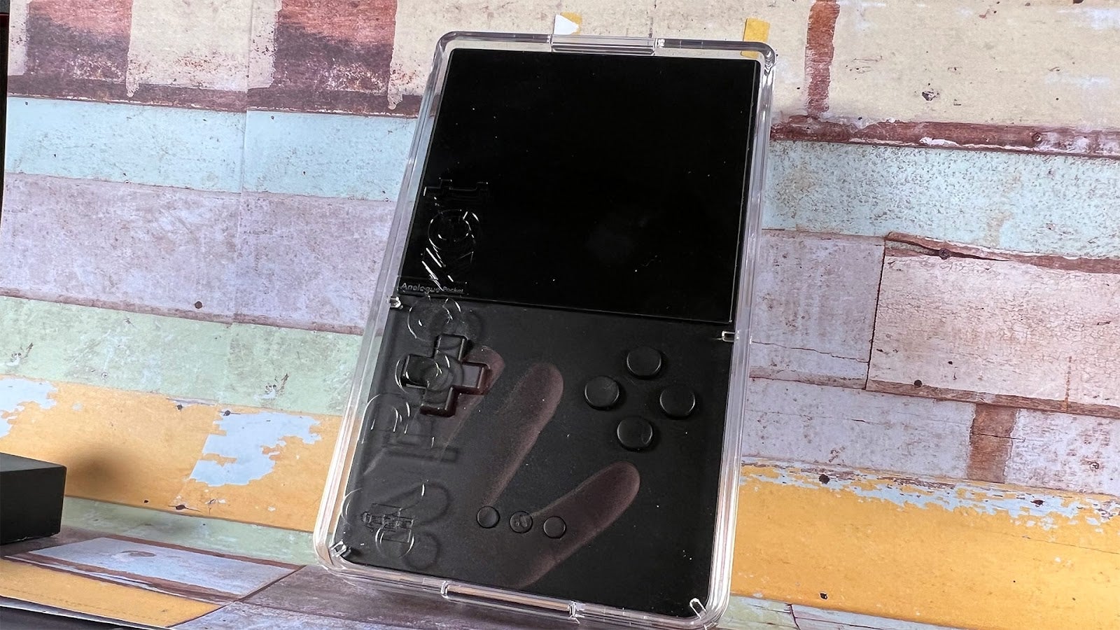 The hard case is very shiny, but not all that practical.  (Photo: Mike Fahey / Kotaku)