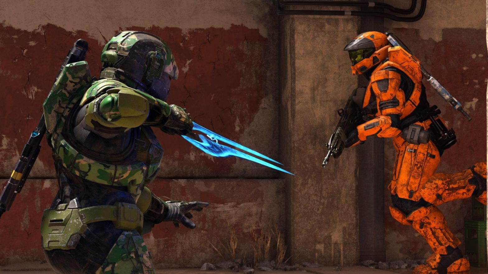 With you as my last kill, I'll complete the energy sword challenge. Come here! (Screenshot: 343 Industries / Kotaku)