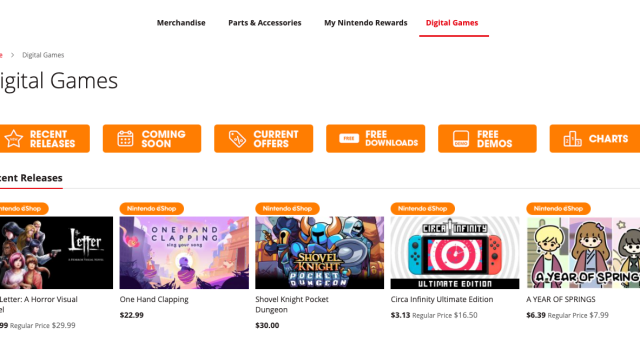 Nintendo Has Finally Launched A Web Based Version Of The Switch eShop
